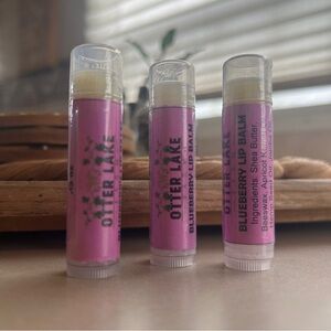 Otter Lake Blueberry Lip Balm Trio